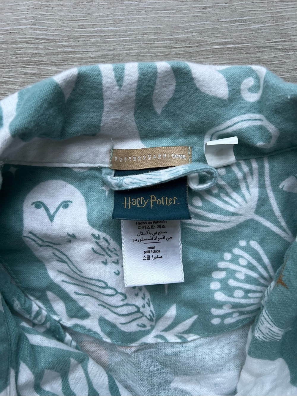 Warner Bros. Teal Green Woodland Animal Kids Pajama Set - Picture 8 of 8